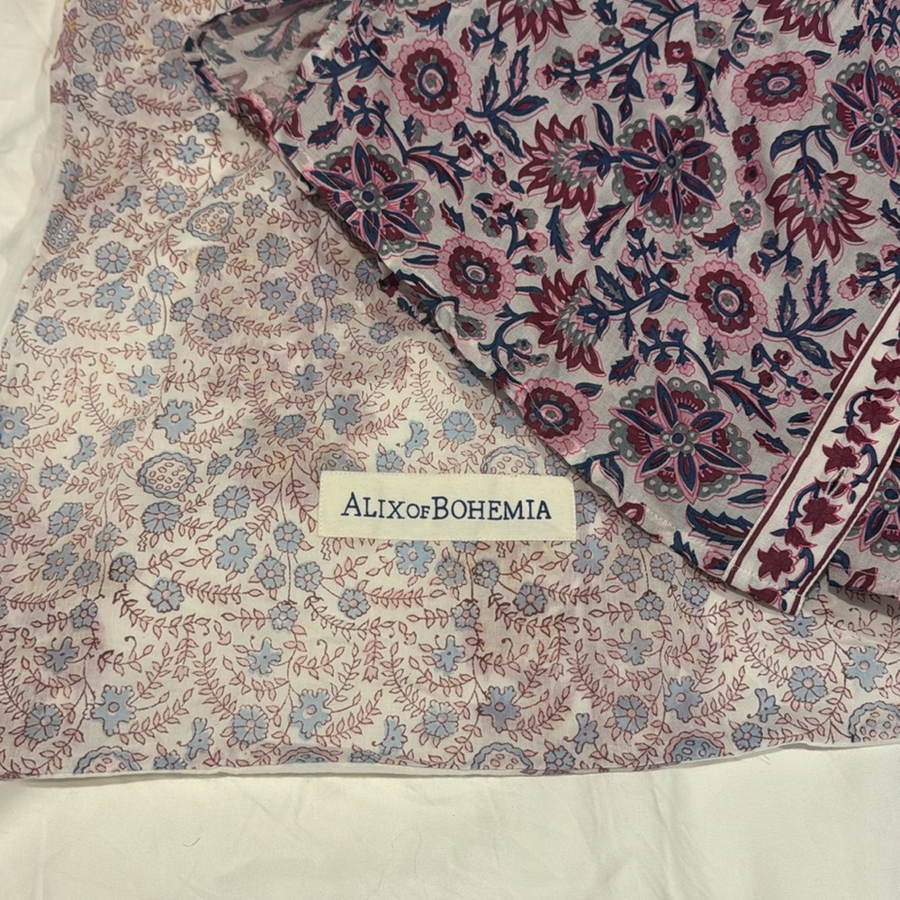 Alix Of Bohemia Pink and Blue Floral Blouse - Picture 4 of 6